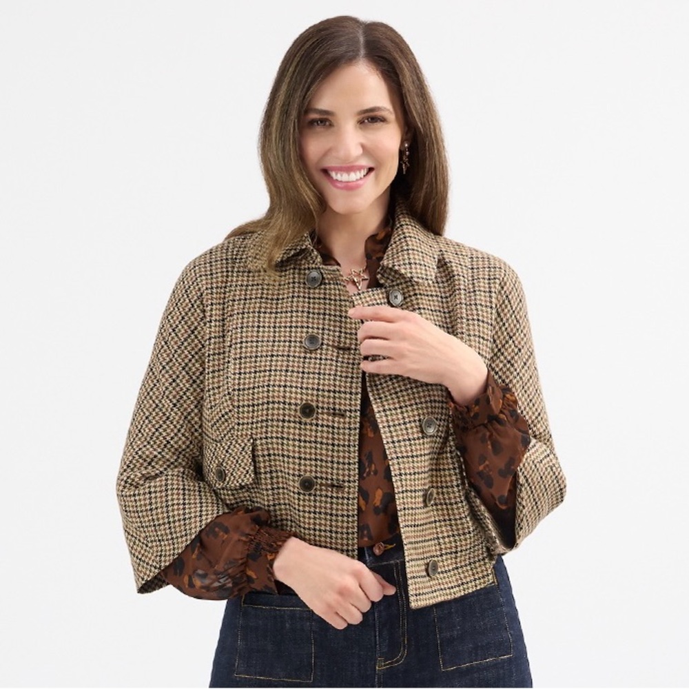NWT Cabi 4678 BOXY CROPPED JACKET Showroom Jacket Size L